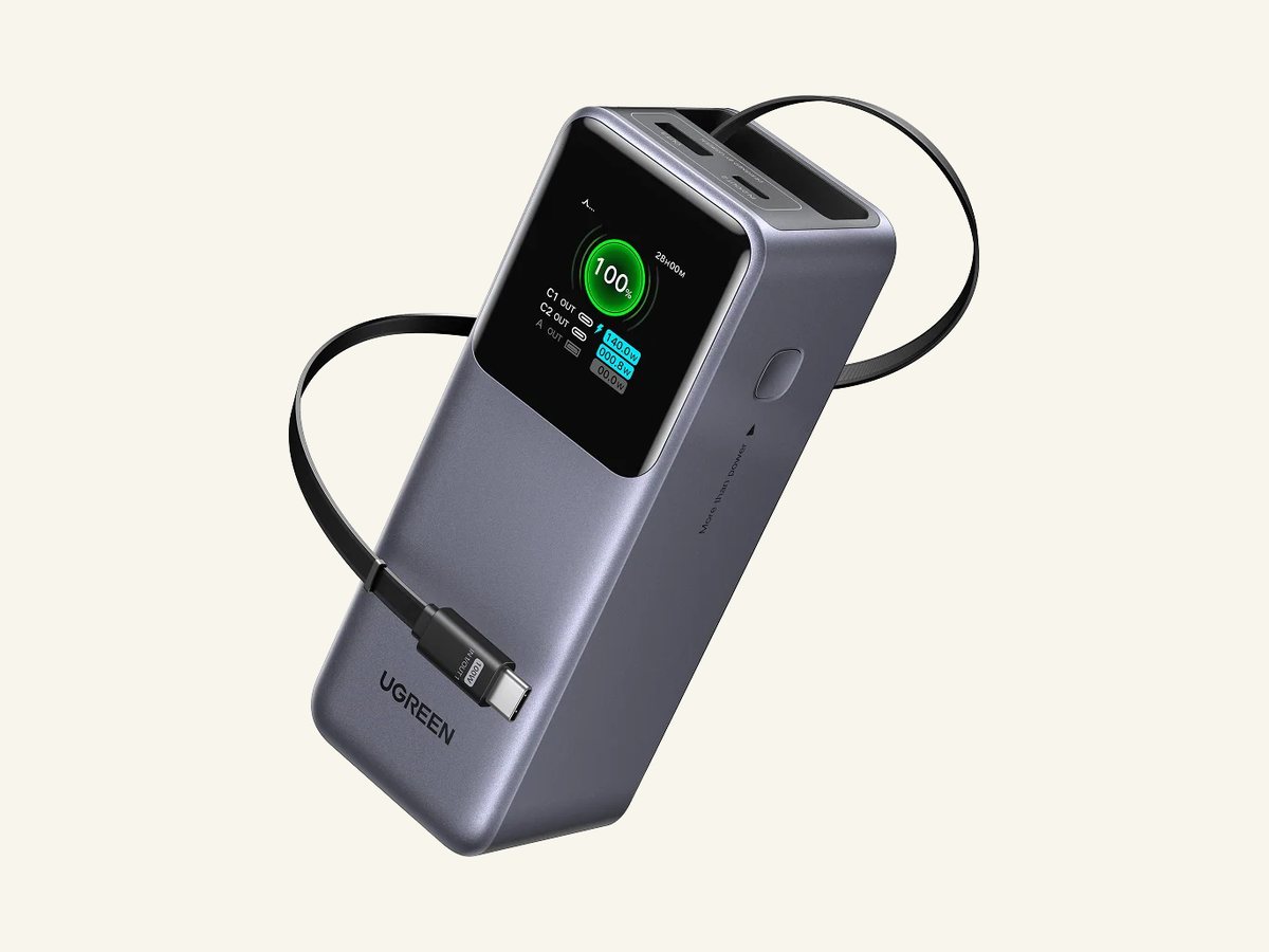 20,000 mAh power bank, product photo